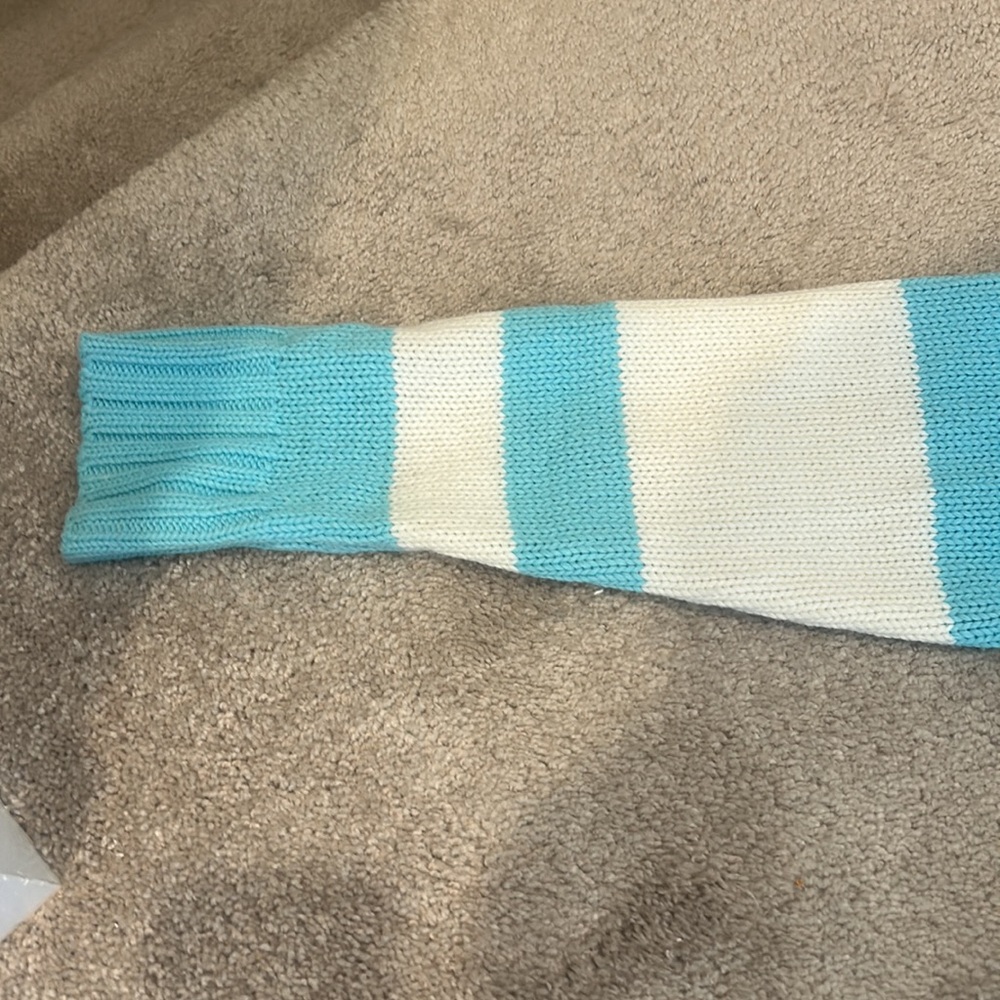 Show Me Your MuMu White and Blue SKI Sweater - Picture 3 of 4